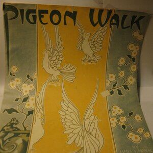 Antique Sheet Music: 1914 Pigeon Walk - James Monaco